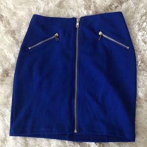 Royal Blue Mini Skirt
